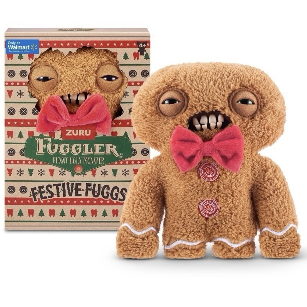 FUGGLER Festive Fuggs GINGERBREAD Funny Ugly Monster Zuru Exclusive Collection‎